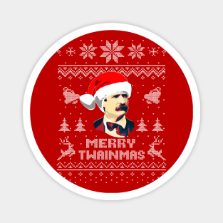 Mark Twain Merry Twainmas Magnet